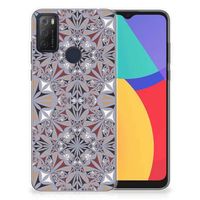 Alcatel 1S (2021) TPU Siliconen Hoesje Flower Tiles