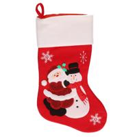 Kerstversiering Kerstsokken Met Rendier En Kerstman 45 Cm - Kerstsokken