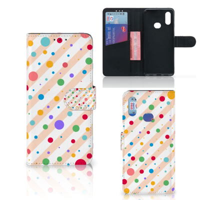 Samsung Galaxy A10s Telefoon Hoesje Dots Samsung Galaxy A10s Telefoon Hoesje Dots
