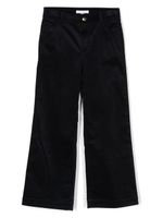 Chloé Kids pantalon en velours côtelé à coupe ample - Bleu