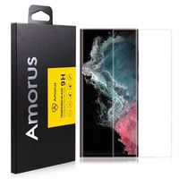 Samsung Galaxy S22 Ultra 5G Amorus 3D Curved Full Size UV Glazen Screenprotector - thumbnail