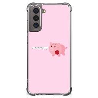 Samsung Galaxy S21 Stevig Bumper Hoesje Pig Mud