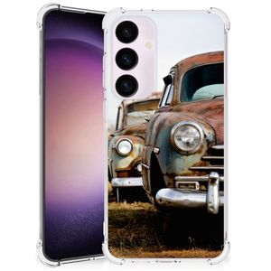 Samsung Galaxy S24 Plus Anti-shock Hoesje met foto Vintage Auto