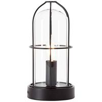 BRILLIANT lamp Storm tafellamp zwart | 1x D45, E14, 40W, geschikt voor vallampen (niet inbegrepen) | Schaal A ++ tot E | Met snoerschakelaar