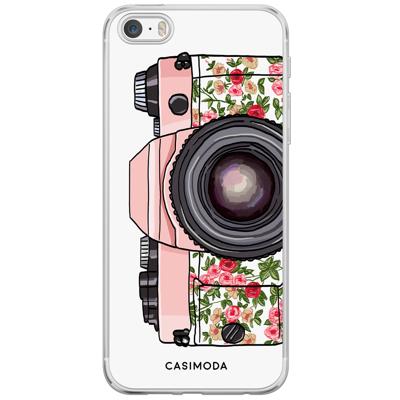iPhone 5/5S/SE siliconen hoesje - Hippie camera