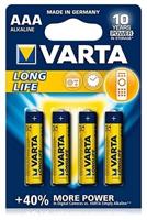 Varta Longlife batterij enkele use batterij AAA alkali 1,5 V