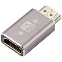 SpeaKa Professional SP-11302000 HDMI Adapter [1x HDMI-stekker - 1x HDMI-bus] Grijs UHD 8K @ 60 Hz, UHD 4K @ 120 Hz - thumbnail