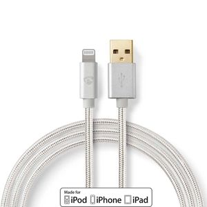 Nedis Lightning Kabel | Apple Lightning 8- Pins naar USB-A Male | 3 m | 1 stuks - CCTB39300AL30 CCTB39300AL30