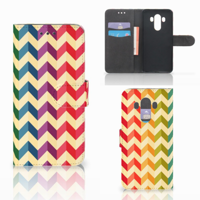 Huawei Mate 10 Pro Telefoon Hoesje Zigzag Multi Color