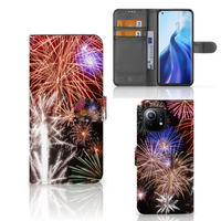 Xiaomi Mi 11 Wallet Case met Pasjes Vuurwerk