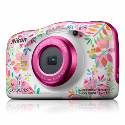 Nikon W150 Flowers Digitale camera 13.2 Mpix Zoom optisch: 3 x Bloemen, Wit Waterdicht, Stofdicht, Schokbestendig, Bluetooth, Onderwatercamera Nikon W150 Flowers Digitale camera 13.2 Mpix Zoom optisch: 3 x Bloemen, Wit Waterdicht, Stofdicht, Schokbestendig, Bluetooth, Onderwatercamera