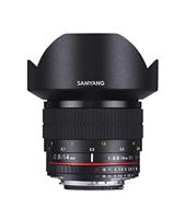 Samyang 14/2,8 objectief DSLR Nikon F AE handmatige focus automatische diafragma fotolens, groothoeklens zwart