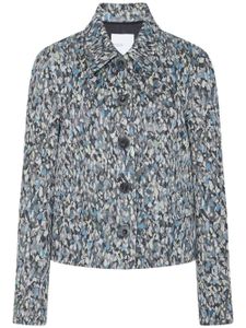 Rosetta Getty veste boutonnée à motif en jacquard - Bleu