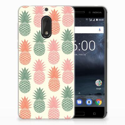 Nokia 6 Siliconen Case Ananas