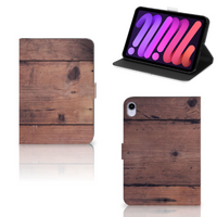 iPad Mini 6 (2021) Tablet Book Cover Old Wood - thumbnail