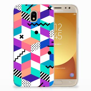 Samsung Galaxy J5 2017 TPU Hoesje Blokken Kleurrijk