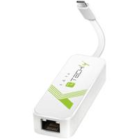 TECHLY 109757 adapter USB C™ Ethernet Gigabit RJ45 LAN wit
