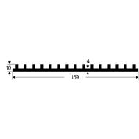 Fischer Elektronik 10019009 SK 105 100 SA Strengkoellichaam 2.5 K/W (l x b x h) 159 x 100 x 10 mm - thumbnail