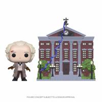 Back To The Future POP! Town Vinyl Figure Doc W/Clock Tower 9 Cm - thumbnail