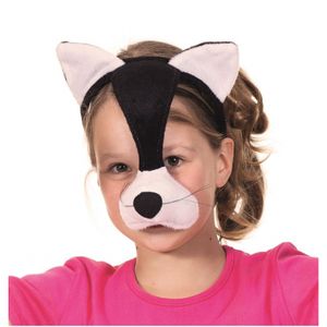 Pluche katten masker met geluid