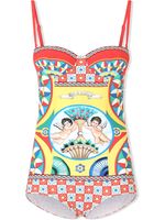 Dolce & Gabbana maillot de bain à imprimé Carretto - Rouge