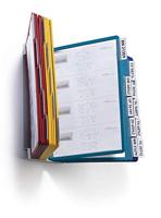 Durable 551200 Wand zichtpanelen systeem (Vario Wand 20, met 20 A4-zichtpanelen) meerkleurig.