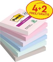 Post-it Super Sticky notes Soulful, 90 vel, ft 76 x 76 mm, 4 + 2 GRATIS