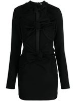 MSGM knot-detail cut-out minidress - Noir - thumbnail