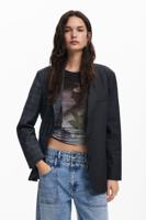 Asymmetrische blazer - BLACK - XL