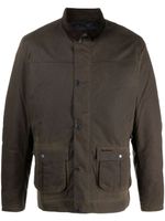 Barbour veste Brunden Wax à col en velours - Vert - thumbnail