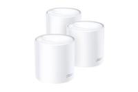 TP-Link Deco X60 V3.20 Wi-Fi 6 Mesh WLAN Set(3 Pack), AX5400 Dualband Router &Repeater (bereik tot 660m², WPA3, ideaal voor grote huizen, compatibel met Amazon Alexa, 6XGigabit poorten) wit