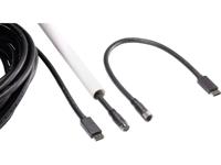 Renkforce HDMI Aansluitkabel HDMI-A stekker, HDMI-A stekker 15.00 m Zwart RF-3386496 Voor buismontage, Vergulde steekcontacten HDMI-kabel