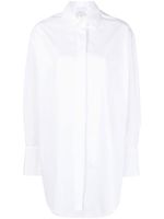 Patou robe-chemise en coton biologique à logo imprimé - Blanc