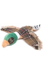 Barbour chien en peluche à motif tartan - Marron - thumbnail