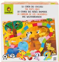 Ludattica bordspel Baby Animal Race junior 27,5 x 27,5 cm
