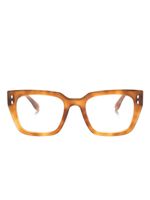 Isabel Marant Eyewear lunettes de vue carrées à logo imprimé - Marron