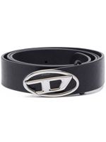 Diesel ceinture à boucle logo - Noir