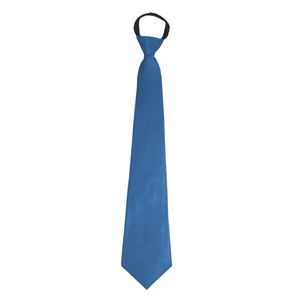 Carnaval verkleed accessoires stropdas - blauw - polyester - heren/dames