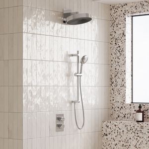 Saniclear Evolution inbouw regendouche met glijstang en 2 standen handdouche chroom