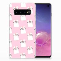 Samsung Galaxy S10 TPU Hoesje Sleeping Cats - thumbnail