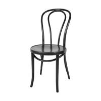 Fameg Vienna Thonet No.18 Houten Bistrostoel Zwart - thumbnail