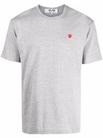 Comme Des Garçons Play t-shirt à patch logo cœur - Gris