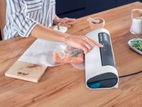 Leifheit Vacu Power 100 vacuum sealer 500 mbar Zwart, Turkoois, Wit - thumbnail