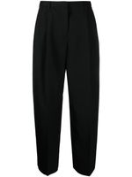 Jil Sander pantalon de tailleur à design plissé - Noir