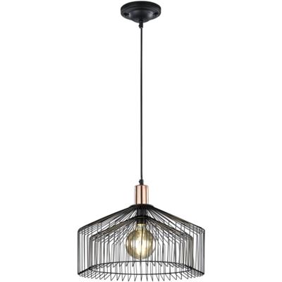 LED Hanglamp - Hangverlichting - Trion Tomno - E27 Fitting - Rond - Mat Zwart - Aluminium LED Hanglamp - Hangverlichting - Trion Tomno - E27 Fitting - Rond - Mat Zwart - Aluminium