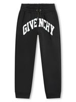 Givenchy Kids pantalon de jogging fuselé à logo imprimé - Noir