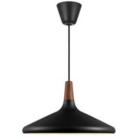 Hanglamp zwart hout 'Nori 39' E27 fitting 390mm DFTP - thumbnail