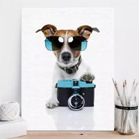 Poster - Hond met camera - thumbnail