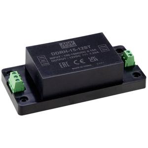 Mean Well DDRH-15-05ST DC/DC-converter, component 5 V/DC Aantal uitgangen: 1 x Inhoud: 1 stuk(s)