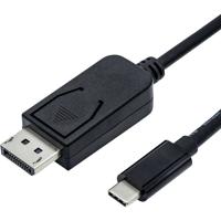 ROLINE USB type C - DisplayPort adapterkabel, v1.2, M/M, 1 m - thumbnail